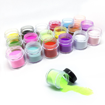 Buntes Acrylharz -Nagelpulver Nagelkunst Glitzer Acrylpulver Glittereffekt